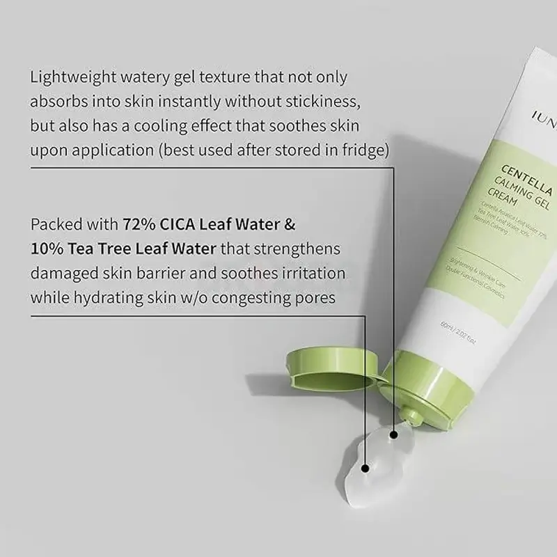 Iunik Centella Calming Gel Cream 60ml - Image 2